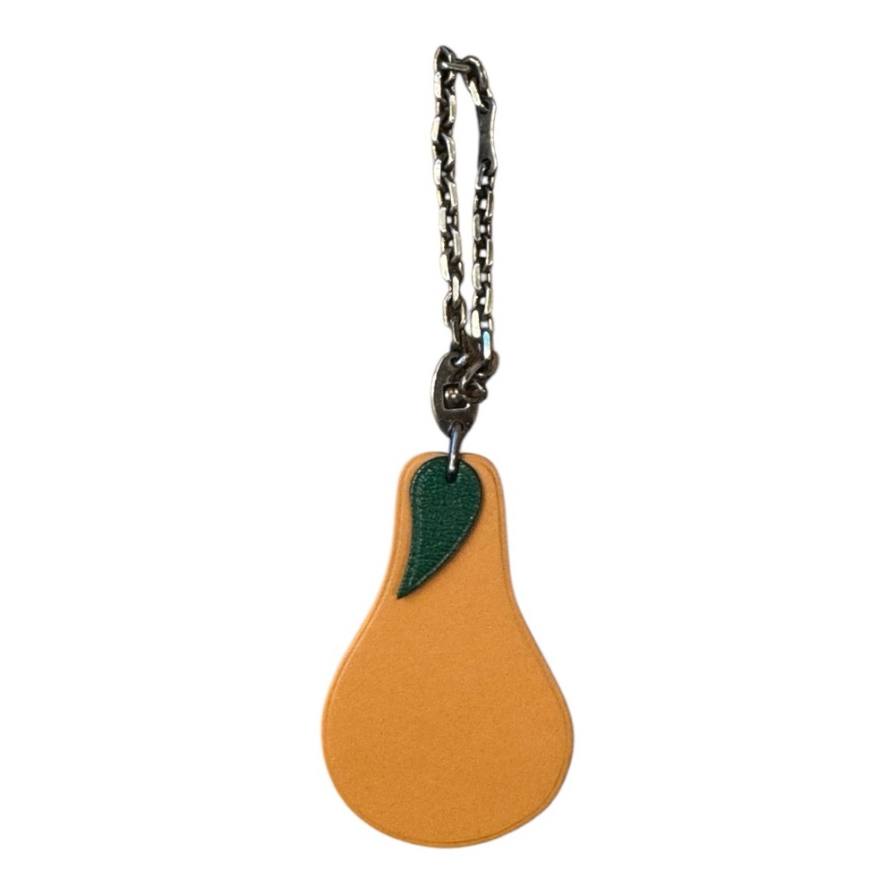 Hermes Leather Pear Charm